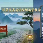 （17992期）风景类赛道短视频运营教学：诗词文学中式美学，新号养号对标账号定位，DOU+高性价比投放全流程