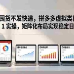 （17989期）不囤货不发快递，拼多多虚拟类目从 0 到 1 实操，矩阵化布局实现稳定日入 1K