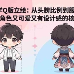 （18036期）零基础学Q版立绘：从头身比例到服装细化，掌握让角色又可爱又有设计感的核心技法