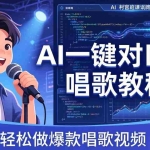 （18118期） AI一键对口型唱歌教程：零基础也能学，素材准备+模型训练+音色转换，轻松做爆款唱歌视频