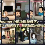 （18107期）Doomer小剧场视频教学，某大V精选教学，精选独家分成收益