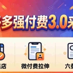 （18284期）拼多多强付费3.0来了（更新4月）直线起店+微付费拉伸+六叠活动，稳定起店破解流量瓶颈