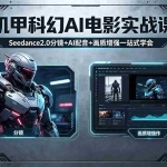 （18298期）机甲科幻 AI 电影实战课，Seedance2.0 分镜 + AI 配音 + 画质增强一站式学会