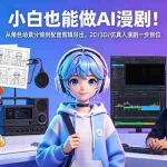 （18343期）小白也能做AI漫剧！从角色场景分镜到配音剪辑导出，2D/3D/仿真人漫剧一步到位