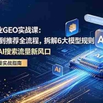 （18368期）2026 企业GEO实战课：从AI收录到推荐全流程，拆解6大模型规则，抢占 AI 搜索流量新风口
