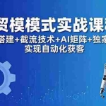 （18367期）外贸新模式实战课程-更新5月，账号搭建+截流技术+AI矩阵+独家方法实现自动化获客