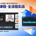 （18463期）剪辑+AI短片+AI漫剧+推文变现四合一，从卡点抽帧到打斗戏全流程实战