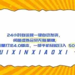 （18446期）24 小时自运营自动发货，闲鱼虚拟会员无脑躺赚, 最新流量打法4.0版本，一部手机轻松日入 500+