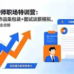 （18544期）电商设计师职场特训营：简历优化+作品集包装+面试谈薪模拟，拿下高薪offer全攻略