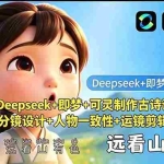 （18497期）Deepseek+即梦+可灵制作古诗词动画：分镜设计+人物一致性+运镜剪辑全流程