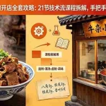 （18601期）原味牛杂摆摊开店全套攻略：21节技术流课程拆解，手把手还原爆火配方