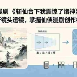 （18620期）爆款AI漫剧《斩仙台下我震惊了诸神》：逐段解析镜头运镜，掌握仙侠漫剧创作核心技巧