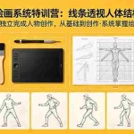 （18615期）零基础绘画系统特训营：线条透视人体结构全覆盖，手把手教你独立完成人物创作