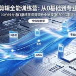（18664期）2026影视剪辑全能实战课｜0基础到专业成片，全流程教学，高清带300G素材