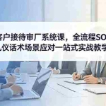 （18772期）海外客户接待审厂系统课，全流程SOP拆解，礼仪话术场景应对一站式实战教学