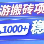 （18791期）海外游戏全自动搬砖，日入1000+，全天无人值守，绿色稳定！
