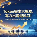 （18889期）Token需求大爆发，算力出海迎风口！从0到1搭建跨境新商业，普通人也能上车