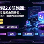 （18942期）薅流虚拟2.0陪跑课：选一次品淘宝闲鱼同步卖，日入100-200纯利，0成本AI流程化操作