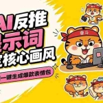（18973期）AI一键生成爆款表情包：反推提示词+角色设定+动态技巧，适配微信抖音小红书