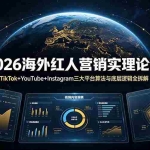 （19126期）2026海外红人营销实理论课：TikTok+YouTube+Instagram三大平台算法与底层逻辑全拆解