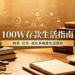 （19121期）付费文章：100W存款生活指南，如何从财务、社交、成长等维度规划自己的生活