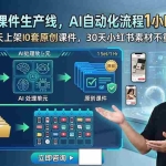 （19091期）虚拟资料课件生产线，AI自动化流程1小时生产1套，一天上架10套原创课件，30天小红书素材不重样