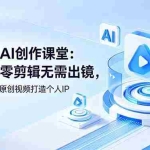 （19049期）视频号AI创作课堂：零拍摄零剪辑无需出镜，AI批量产出原创视频打造个人IP