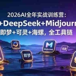 （19038期）2026AI全年实战训练营：豆包+DeepSeek+Midjourney+即梦+可灵+海螺，全工具链