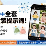 （19302期）600+全套AI童装提示词！含图文口令+视频动作指令+配套参考图，Word/Excel规整分类，童装电商、种草无脑量产内容
