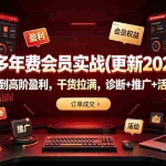 （19290期）拼多多年费会员实战(更新2026年)：从基础到高阶盈利，干货拉满，诊断+推广+活动全教