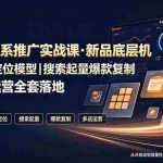 （19272期）2026淘系推广实战课·新品底层机制｜选品定位模型｜搜索起量爆款复制多店铺运营全套落地教程
