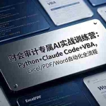 （19268期）财会审计专属 AI实战训练营-更新：Python+Claude Code+VBA，Excel/PDF/Word自动化全流程