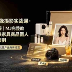 （19262期）AI电商人像摄影实战课·SD多端部署｜MJ完整教学｜家电护肤家具商品图人像写真全案例