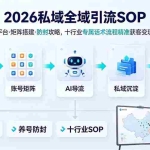 （19248期） 2026私域全域引流SOP｜八大平台·矩阵搭建·防封攻略，十行业专属话术流程精准获客变现全课