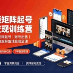 （19251期）短视频矩阵起号涨粉变现训练营｜多类目剪辑·矩阵起号·账号出售，零基础无露脸稳涨粉落地变现全课