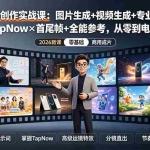 （19383期）AI视频创作实战课：图片生成+视频生成+专业提示词+TapNow×首尾帧+全能参考，从零到电影感成片
