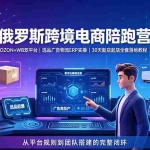 （19371期）2026俄罗斯跨境电商陪跑营：OZON+WB双平台｜选品广告物流ERP实操｜30天新店起店全套落地教程