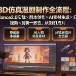 （19341期）3D仿真漫剧制作全流程：Seedance2.0实战×剧本创作×AI素材生成×分镜视频×剪辑一致性，从0到1成片