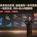 （19329期）2026自媒体系统实战课｜基础规则×账号搭建×内容创作×直播起号×投放实战，100+核心问题解析