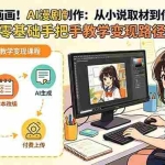 （19429期）不用会画画！AI漫剧制作：从小说取材到付费上传，零基础手把手教学变现路径（更新）