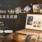 （19415期）AI应用实战案例，用Codex+秒悟CLl做宝宝绘本生成器，小白也能把生活想法变成可访问的AI应用