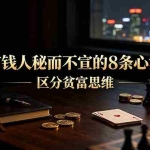 （19413期）付费文章：有钱人秘而不宣的8条心法｜区分贫富思维