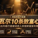 （19628期）付费文章：纳瓦尔10条致富心法，跳出内卷打造被动收入实现财富复利增长