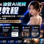 （19689期）YouTube油管AI视频变现教程：账号搭建×AI成片×去重限流解决方案×YPP变现×AI真人生成×人物一致性