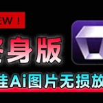 （19679期）Win/Mac双端支持！最新永久终身版，支持老照片修复，图片变清晰无损放大工具，Aiarty Image Enhancer