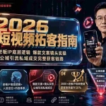 （19667期）2026企业短视频拓客指南：聚焦老板IP底层逻辑，爆款文案镜头实操，打通公域引流私域成交完整获客链路