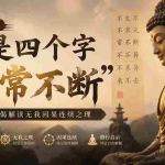（19779期）付费文章：佛学第二弹：还是四个字“不常不断”依托八不偈解读无我因果连续之理