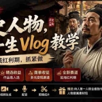 （19758期）历史人物，诗人一生Vlog教学， AI制作丨伙伴计划丨精选收益丨商单收徒 ，新领域红利期，抓紧做