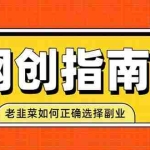 （19734期）老韭菜必看的网创指南！了解项目类型，才能找到好的项目，才能拿到想要的结果