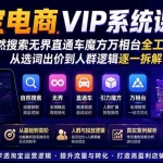 （19811期）淘宝电商VIP系统课-更新8月；自然搜索无界直通车魔方万相台全工具详解，从选词出价到人群逻辑逐一拆解